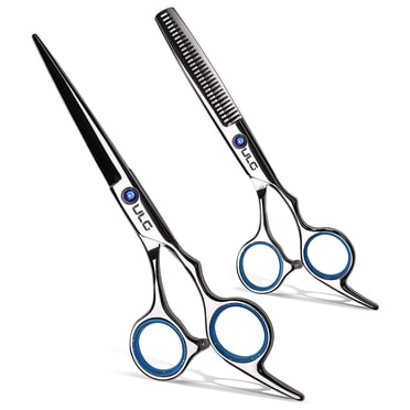 ULG Hair Cutting Scissors Thinning Shears Kit Professional Barber Hairdressing Texturizing Scissor -Japanese Stainless Steel 6.5 inch