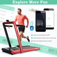 thumbnail image 4 of SuperFit 4.75HP 2 In 1 Folding Treadmill W/Remote APP Control, 4 of 10