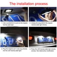 thumbnail image 4 of mmirethe LED License Plate Light Car Interior Accessories Universal Lamp Automobile Vehicle Fittings Replacement for Citroen C3 1Set, 4 of 6