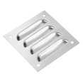 thumbnail image 3 of Unique Bargains 4 x 4 Inch Vent Cover, 304 Stainless Steel Screen Mesh Air Grille HVAC Louvered Ventilation Cover, 3 of 6