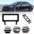 thumbnail image 1 of Cadre de Plaque d'Immatriculation pour Tesla Modèle 3 Modèle Y 2017-2021 Cadre de Plaque d'Immatriculation avant Perforation Libre Support de Montage de Plaque d'Immatriculation Américaine Accessoires Auto Modification, 1 of 8
