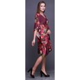 thumbnail image 2 of Bimba Kaftan pour Femmes à Fleurs, Tenue d'Intérieur de Vacances, Robe Midi, Couvre-Maillot de Plage-S-L, 2 of 5