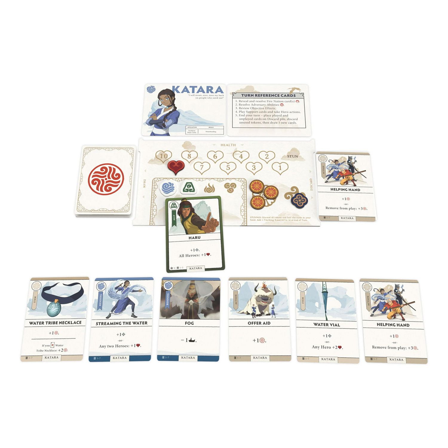 USAopoly Avatar The Last Airbender: Aang's Destiny Un Jeu De Plateau Coopérative Et Construction De Jeux