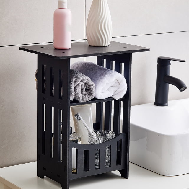 Birdeem Space Saving Bedside Table, Small Nightstand for Small Spaces, Compact Side Table for Bedroom and Living Room, Lightweight Rectangular End Table for Apartment