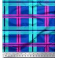 thumbnail image 1 of Soimoi Poly Georgette Fabric Check Check Decor Fabric Printed Yard 52 Inch Wide, 1 of 4
