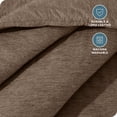 thumbnail image 3 of Bare Home Down Alternative Comforter Set - 3-Pieces - All Seasons - King, Heather Taupe, 3 of 5