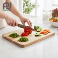 thumbnail image 4 of PJ Wood Rubberwood 11" x 14" Chopping Board for Cutting Fish and Vegetables, 4 of 8