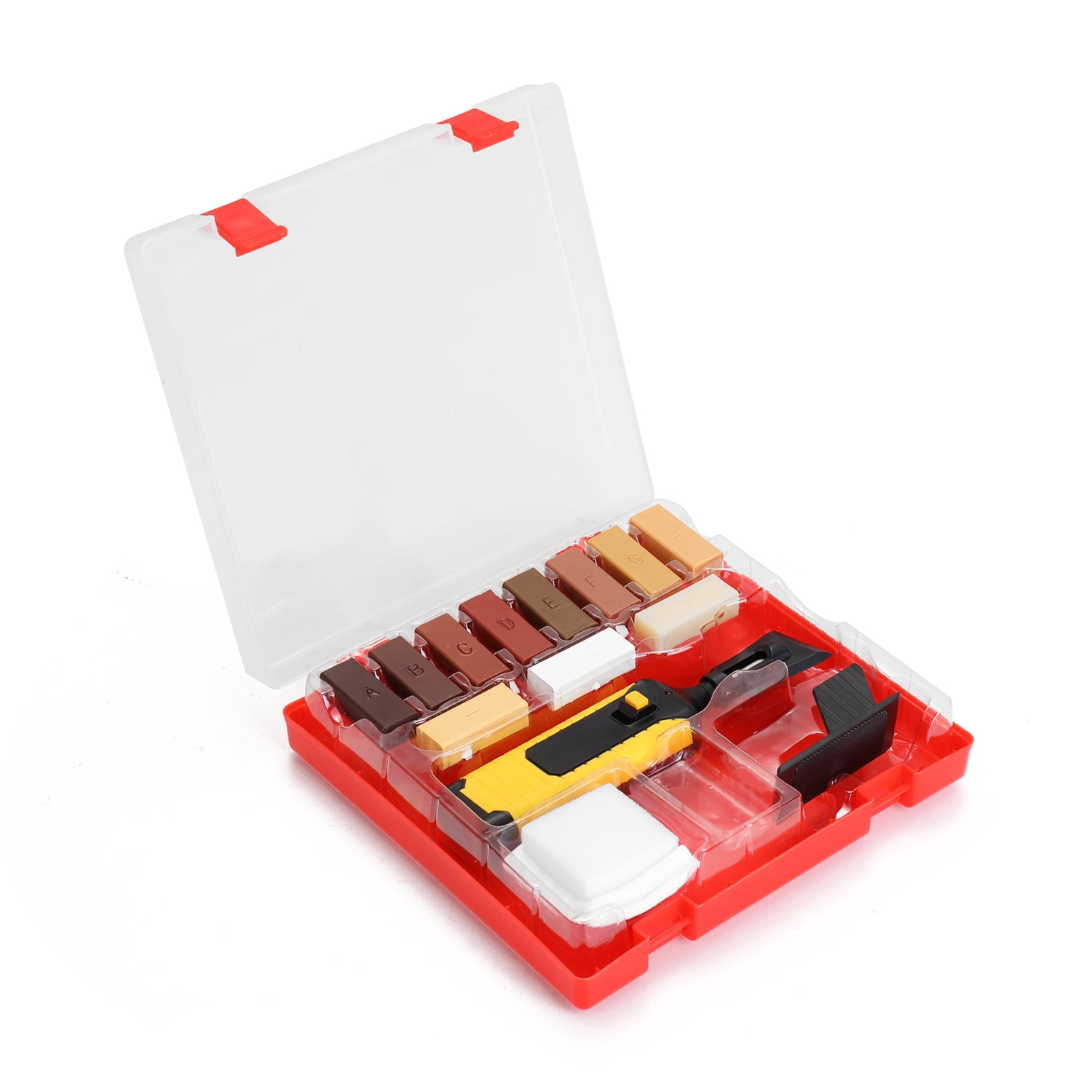 Amdohai Laminate Repairing Kit Wax System Floor Worktop Sturdy Casing Chips Scratches Mending Tool Set