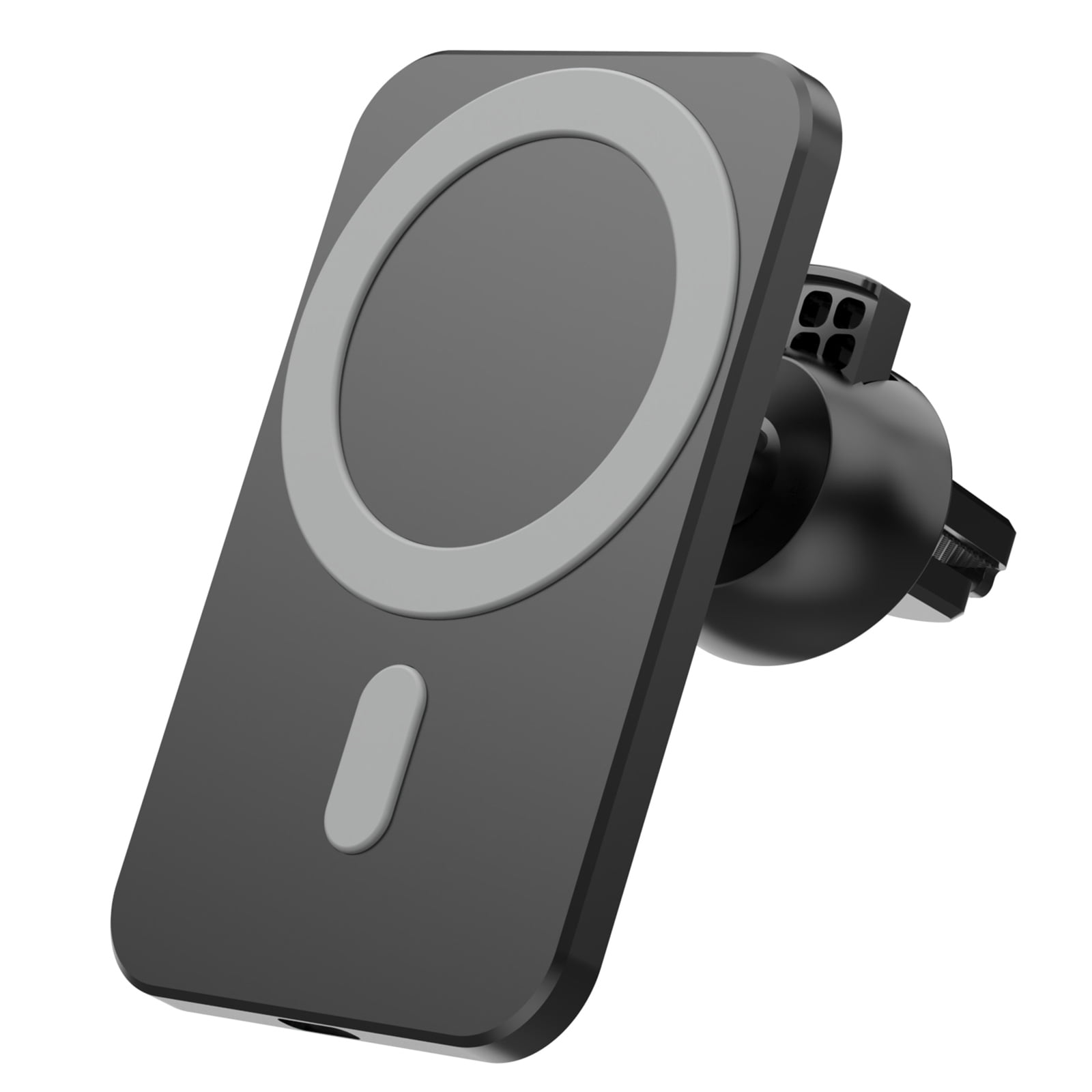 Wireless Charger Phone Holder Anti-slip 59*95*29mm ABS Silicone Strong Magnetic Connection White 15W Chargers