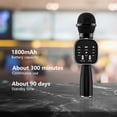 thumbnail image 4 of Haut-parleur Microphone Sans Fil TWS avec Surveillance en Temps Réel, 4 Effets Vocaux, Bluetooth 5.0, Karaoké HD, 4 of 7