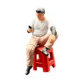 thumbnail image 2 of Xuanheng 1/64 Miniature Figure Human Figure Model for Photography Crafts Model Trains Seated Man, 2 of 8