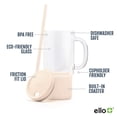 thumbnail image 3 of Ello Nova 18 oz Glass Travel Mug with Straw, 3 of 4