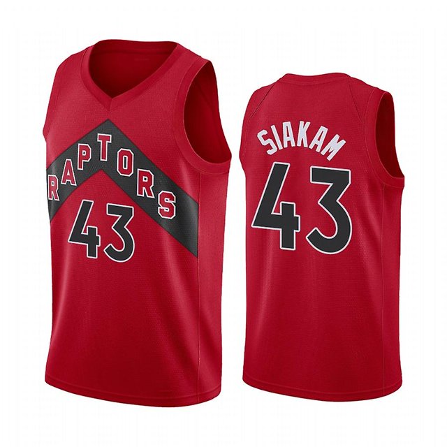 Raptors de Toronto Pascal Siakam Chandail #43 Uniforme de Basketball Chandails de Sport pour Adultes