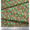 thumbnail image 2 of Soimoi Crepe Silk Fabric Heart & Lighter Men Printed Fabric 1 Yard 42 Inch Wide, 2 of 3