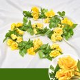 thumbnail image 3 of Artificial Rose Garland Hanging Simple Faux Rose Vine Floral Garland Decoration, 3 of 10