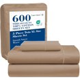 thumbnail image 1 of Softest Cotton Sheets Double Sheet Set Pc Set Thread Count Sateen Bedding Deep Pocket Sheets Cooling Sheets Double Size Sheets Breathable Bed Set (), 1 of 9