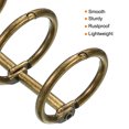 thumbnail image 4 of Unique Bargains 0.79' Dia. 3 Circle Detachable Metal Binder Rings Loose Leaf Rings, Bronze 6 Pack, 4 of 6
