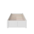 thumbnail image 4 of AFI Concord Lit Plateforme Urbain Simple en Bois Massif avec Rangement, Blanc, 4 of 6