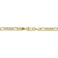 thumbnail image 4 of 10k Yellow Gold 3.5mm Figaro Chain Necklace Pendant Charm, 4 of 9