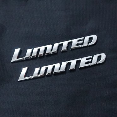 2x Autocollants en Métal Chromés Argentés pour Autocollants V6 4WD SUV Motors