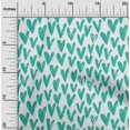 thumbnail image 2 of oneOone Velvet Turquoise Green Fabric Valentine Heart Sewing Craft Projects Fabric Prints By Yard 58 Inch Wide, 2 of 5