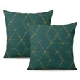 thumbnail image 1 of Give Your Living Room a Modern Makeover with Our 2-Pack Burlap Linen Throw Pillow Covers | Rustic Woven Design | Size 18x18 Inch, 1 of 7