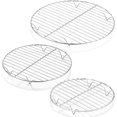 thumbnail image 1 of HaWare Grille de Refroidissement Ronde, Grille en Acier Inoxydable pour Cuisson Vapeur Rôtissage Cuisson, Ensemble de 3, Multi-Usage pour Friteuse à Air Chaud Autocuiseur Marmite, Four et Lave-Vaisselle (7.5 + 9 + 10.5 Pouces), 1 of 7