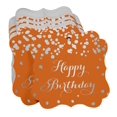 thumbnail image 3 of Inkdotpot Pack Of 100 Real Silver Foil Bracket Shape Paper Tags Happy Birthday Favor Hang Tags, 3 of 6