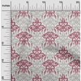 thumbnail image 1 of oneOone Tissu Polyester Lycra Imprimé Ikat Tourbillon & Paisley BTY 56 Pouces de Large, 1 of 4
