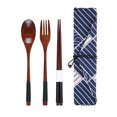 thumbnail image 4 of Maytalsory Set School Student Chopstick Fork Spoon Flatware with Storage Bag Type 5 5Set, 4 of 6