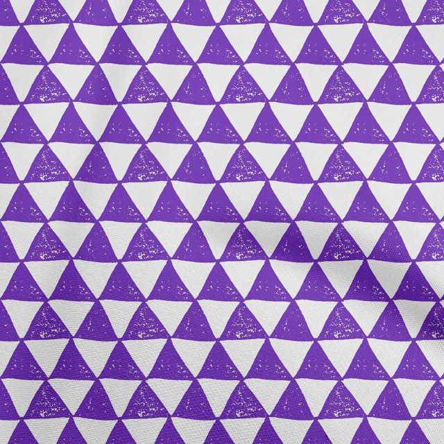 oneOone Cotton Cambric Violet Fabric Block Craft Projects Decor Fabric Printed By The Yard 56 Inch Wide-KX