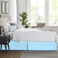 thumbnail image 2 of SGI Bedding 18 Inch Pleated Bed Skirt | Microfiber Bed Skirt | Fade Resistant, Wrinkle Free, Anti-static, Decorative, Extra Storage Space, Clutter-Free | Olympic Queen, Light Blue, 2 of 6