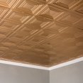 thumbnail image 5 of Fasade Portrait Vinyl 2ft x 4ft Glue Up Ceiling Panel Polished Copper 5 Pack, 5 of 5