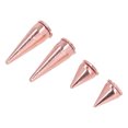 thumbnail image 3 of Punk Cone Spikes, Punk Cone Spikes Studs 20 Pcs Uniform Force Rose Gold  For DIY Bags, 3 of 8