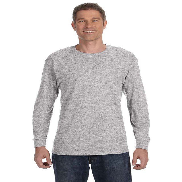 Hanes T-Shirt à Manches Longues Sans Étiquette, Style 5586