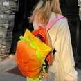 thumbnail image 1 of Miyuadkai Claerance! Large Capacity Hamburger Travel Backpack, Hamburger Backpack Cheeseburge R Backpack Funny Yellow Universe Hamburger Backpack Multi Compartment Burger, 1 of 9