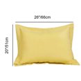 thumbnail image 2 of PiccoCasa Soft 1800 Microfiber Oxford Pillowcases 2Pcs, Standard Gold, 2 of 8