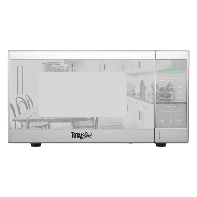 Total Chef 0.9 Cu.ft Countertop Microwave Oven Stainless Steel, 900W