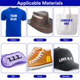 thumbnail image 2 of Iron on Letters, 2 Inch Iron on Vinyl Letters for Clothing, Heat Transfer Letters with A-Z PU Alphabets Sticker, Iron on Letters for Fabric, Clothing T-Shirt Printing DIY Craft, 2 of 7