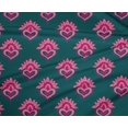 thumbnail image 4 of oneOone Tissu Polyester Lycra Tissu à Imprimé Floral en Blocs BTY 56 Pouces de Large, 4 of 4