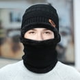thumbnail image 2 of Winter Thermal Plush Hat Scarf Woolen Cap Cycling Windproof Cap Two-piece Suit, 2 of 6