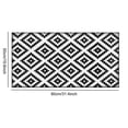 thumbnail image 4 of Cagogo under $5 2Pcs Outdoor Rug, Reversible Straw Door Mat, Outdoor Indoor Floor Carpet, Modern Home Entryway Rug, Natural Polypropylene Carpet Mat, Non-Slip Floor Protection Mat, 4 of 5