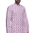 thumbnail image 3 of Atasi Designer Printed Summer Wear Long Kurta With White Pajama Set For Men, 3 of 3