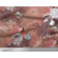 thumbnail image 2 of Soimoi Polyester Crepe Fabric Flower Vase,Cat & Girl Human Figure Print Sewing Fabric Yard 42 Inch Wide, 2 of 3