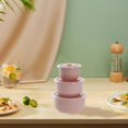 thumbnail image 4 of EASTIN Microwave  Freezer Safe Bowls - 3 Piece Set - with Lids - Soup Bowls  Ramen  Cookware  Food Container Microwave Safe - BPA Free Plastic  Food Storage Containers, 4 of 7