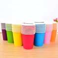 thumbnail image 4 of 100PCS Paper Cups 9oz Disposable Cups Party Drinking Cups for Water Juice Cooler, 4 of 10