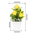 thumbnail image 4 of TIMIFIS Artificial Potted Flowers, Mini Rose Artificial Flowers In Pot, Desktop Decoration for Home Office Faux Flowers for Table Dinning Room Decoration Shelf Decor, 4 of 8