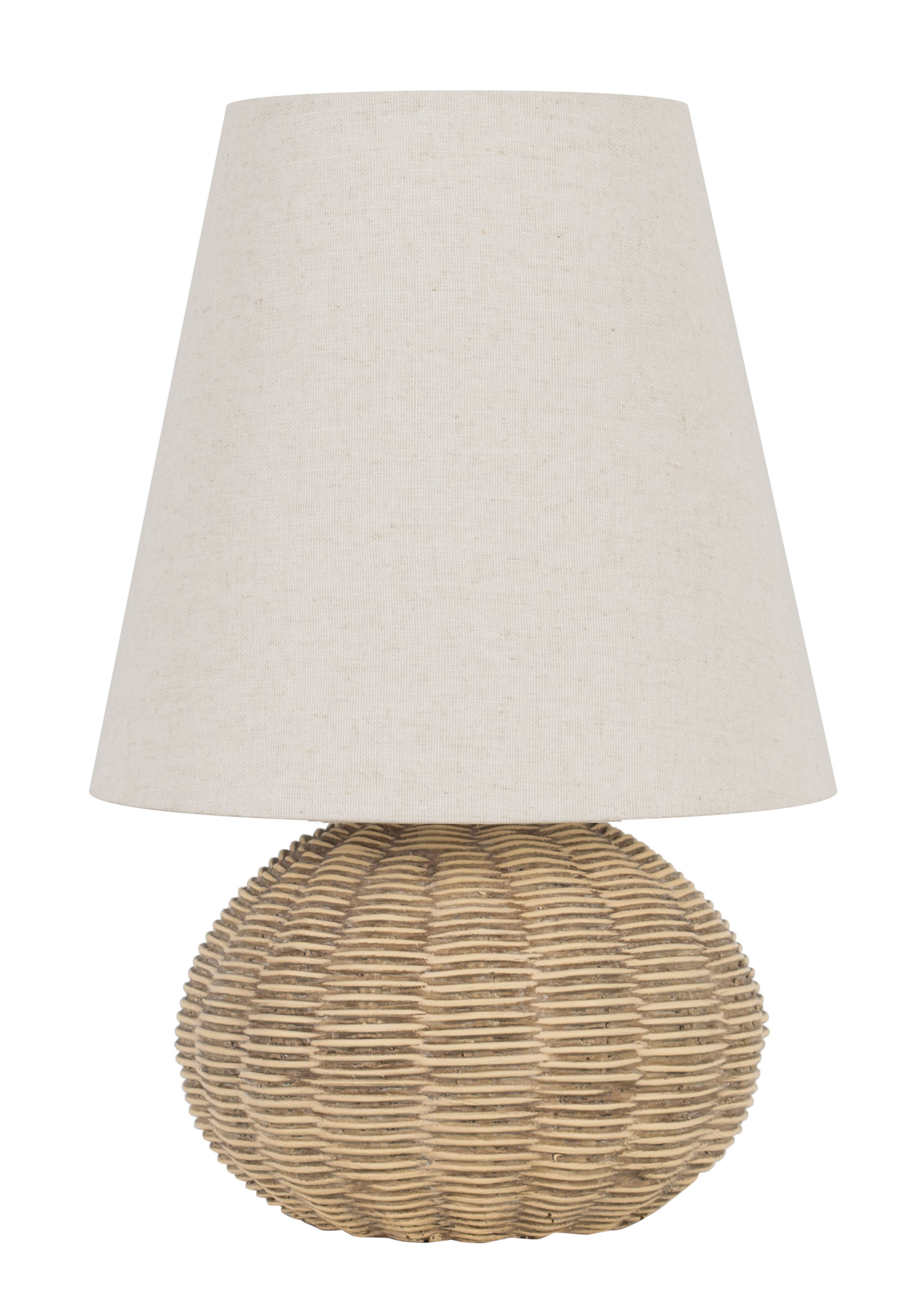 Lampe d'appoint Mainstays en polyrésine motif rotin de 13 pouces