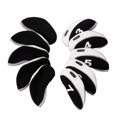 thumbnail image 5 of Bangcool 10PCS Golf Club Head Covers Color Patchwork Wedge Head Covers Golf Iron Covers with Number Design, 5 of 5