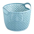 thumbnail image 1 of Plastic Storage Basket,Small Storage Basket Imitation Rattan Desktop Storage Basket Plastic Storage Basket Indoor Storage Basket Toiletries Storage Basket Large Storage Baskets, 1 of 7